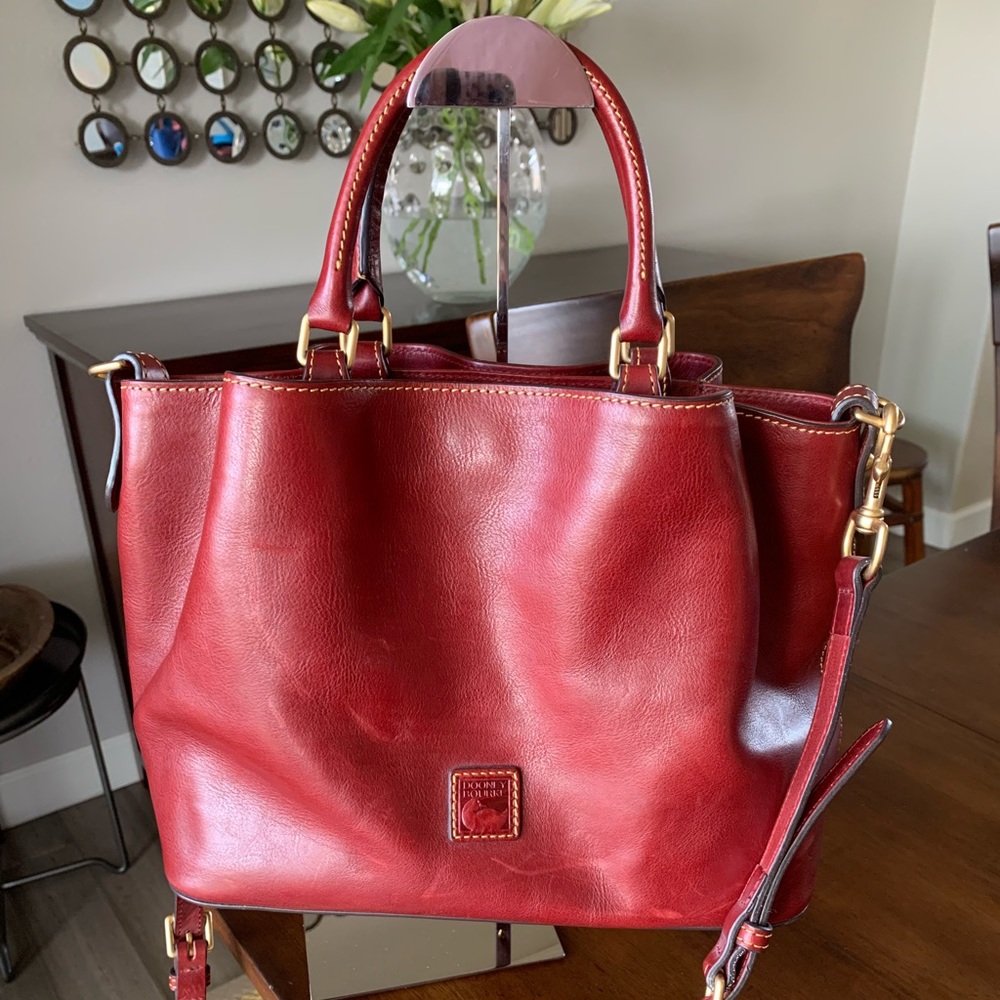 Dooney & Bourke Florentine Brenna Dark Red barely used! Excellent Condition